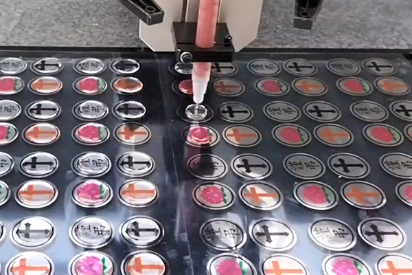 AB膠雙供膠系統(tǒng)視覺點膠機視頻